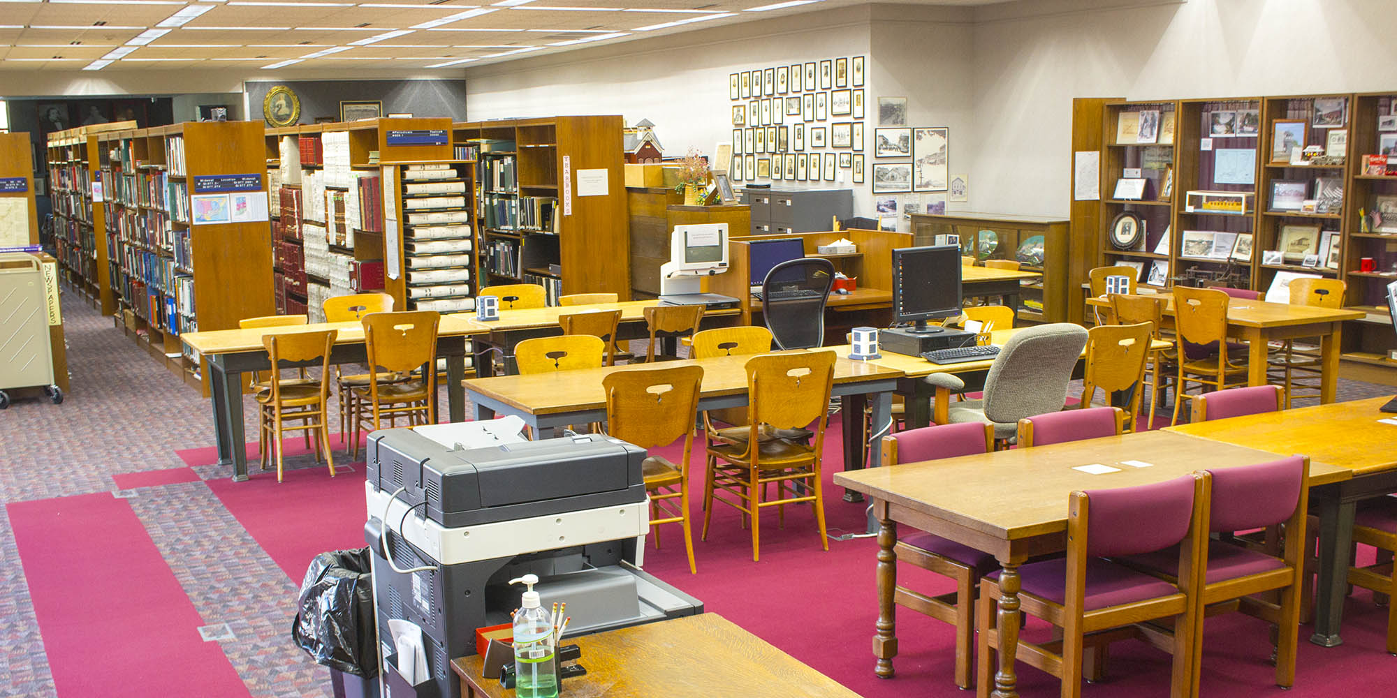 Stack of books on table.